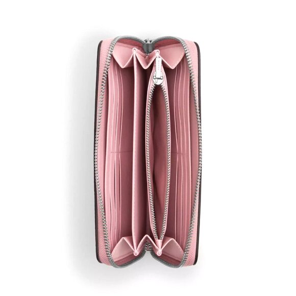 New Coach CU380 Long Zip Around Wallet with Sundae Graphic Cherry Blossom Multi - Picture 3 of 5